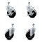Service Caster 4 Inch Hard Rubber Wheel Swivel 1/2 Inch Threaded Stem Caster Brakes SCC, 2PK SCC-TS20S414-HRS-121315-2-TLB-2 - alternate 1